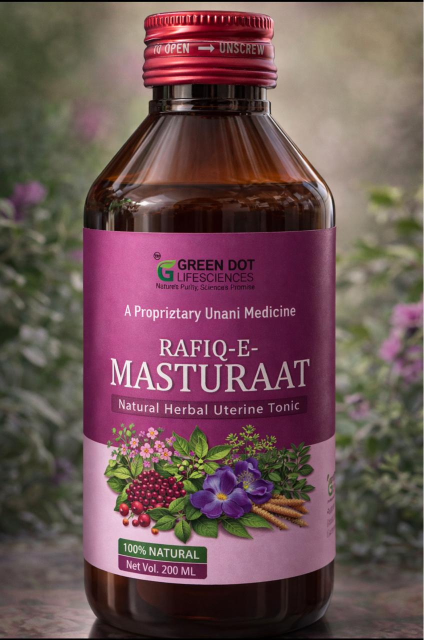 Rafiq-e-Masturaat Natural Herbal Uterine Tonic · Green Dot Lifesciences